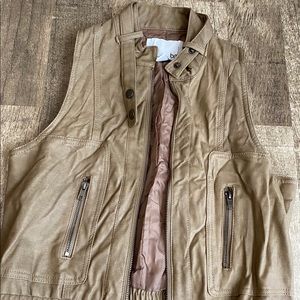 Bar III Faux Leather Vest